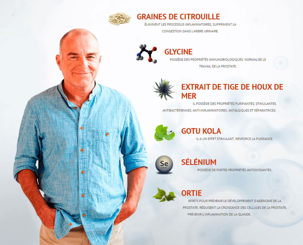 Composition : quels sont les ingrédients de Prostovit ?